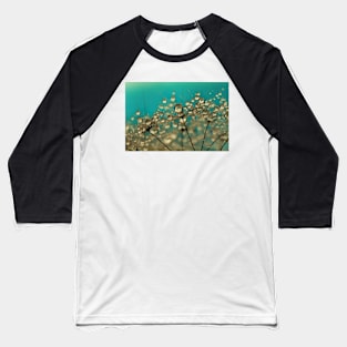 Turquoise Dandelion Drops Baseball T-Shirt